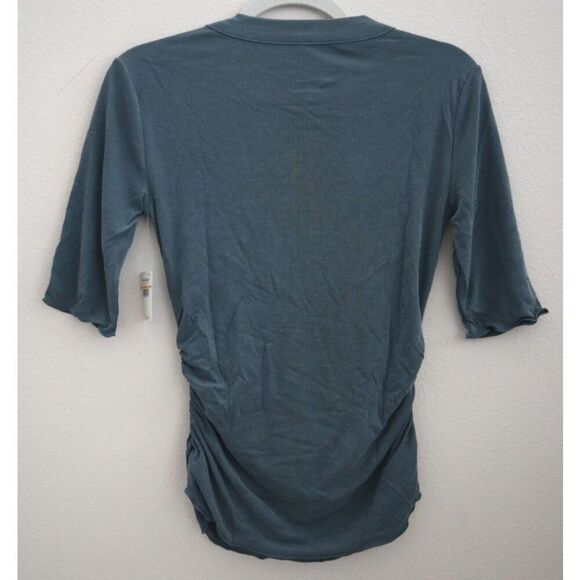 Intimately Free People OB1060305 Women Sz XS Sea Spirit/Teal Talk To Me T-Shirt - Picture 2 of 7